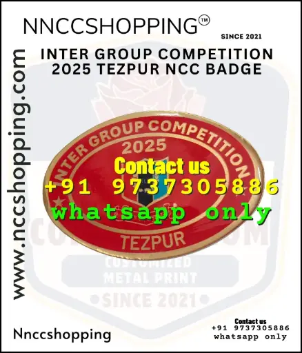 Inter group competition 2025 tezpur ncc badge